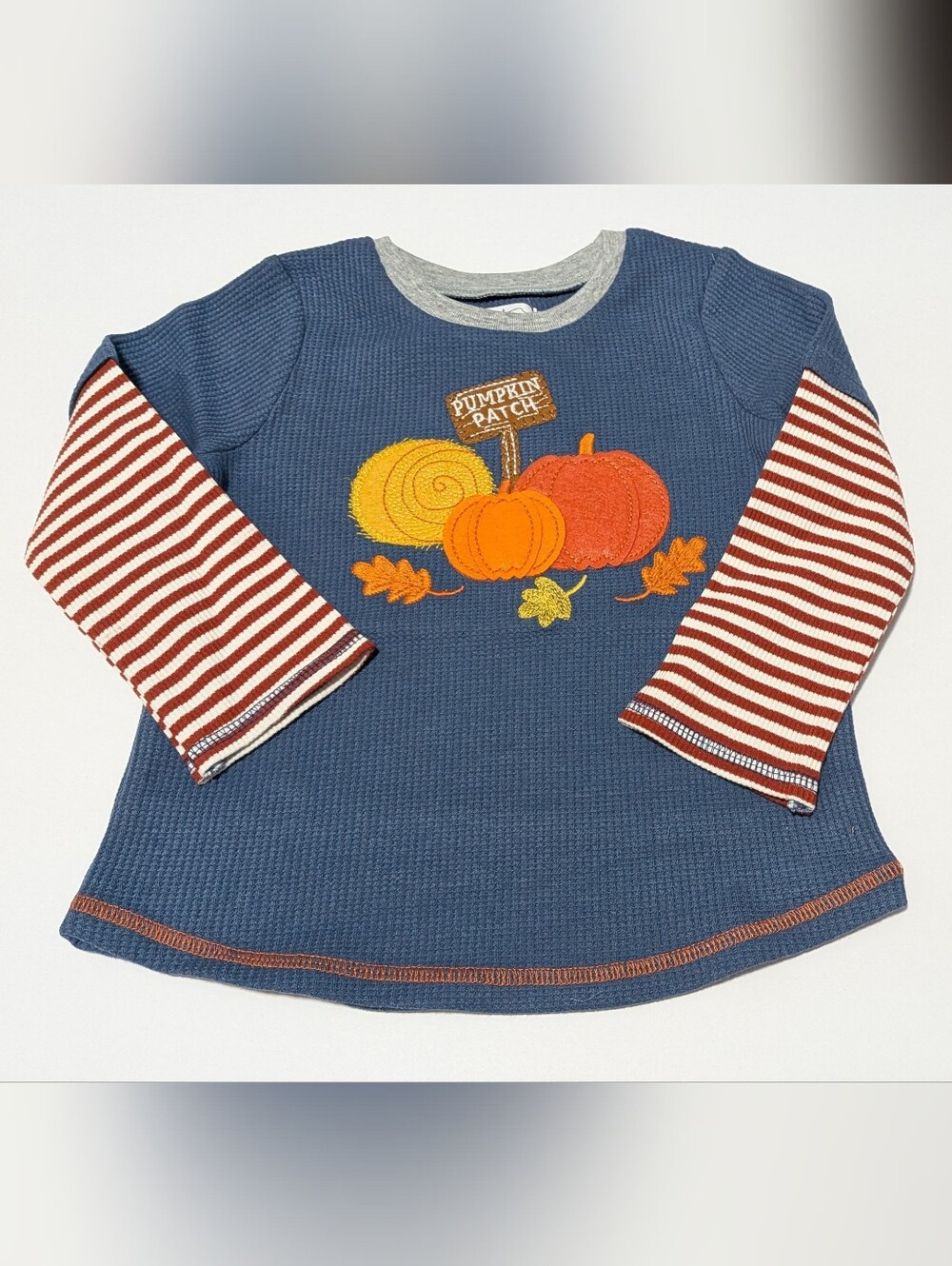 MUD PIE, Pumpkin Patch Tee, Long-Sleeve Kids Top, Size 12-18 Months